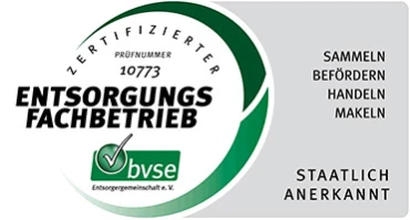staatlich anerkannter entsorgungs Fachbetrieb - bvse